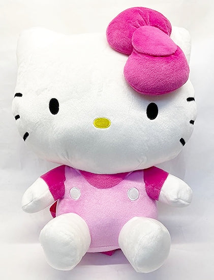 Hello Kitty in Pink Jumpsuit Sitting Pose Plush Backpack| CASA MANGA