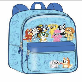 BLUEY 11" NYLON BACKPACK W/SUBLIMATION PRINT & EMBROIDERED DETAILS