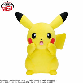 Pokemon Mega Mofugutto Surprised Pikachu Plush-Japan Version