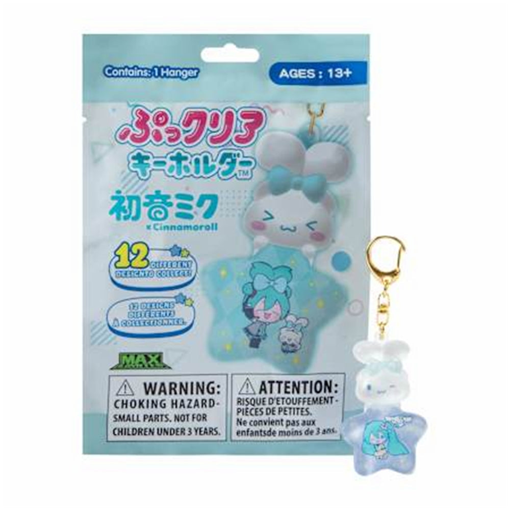 CINNAMONROLL X MIKU CHARM KEYCHAIN BLIND BAG ASST-24pcs PDQ| CASA MANGA