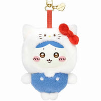Chiikawa Hachiware × Hello Kitty Pop-Up Collaboration Series Vinyl Plush Keychain