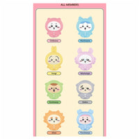 Chiikawa Pajama Party Sitting Flocked Figure Blind Box Asst-8pcs PDQ