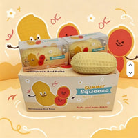 Crunch Peanuts Summer Squishy in Clear Vinyl Box Asst-12pcs PDQ