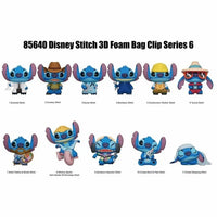 DISNEY STITCH 3D FOAM BAG CLIP BLIND BAG ASST - SERIES 6-24PCS PDQ