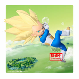 DRAGON BALL DAIMA SUPER SAIYAN 3 VEGETA (MINI) FIGURE WITH PANEL
