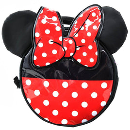 Disney Minnie Shiny PVC Round Lunch Bag with Ears & Bow