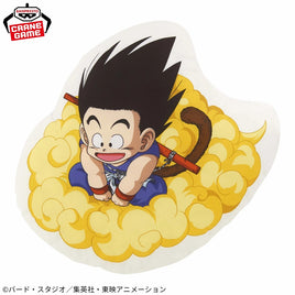 Dragon Ball Mecha Mofugutto Kids Goku on Flying Nimbus Plush Cushion-Japan Version