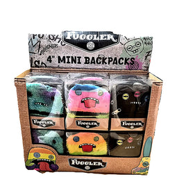 Fuggler 4 Inch Furry Mini Coin Backpack Keychain Asst-12pcs PDQ