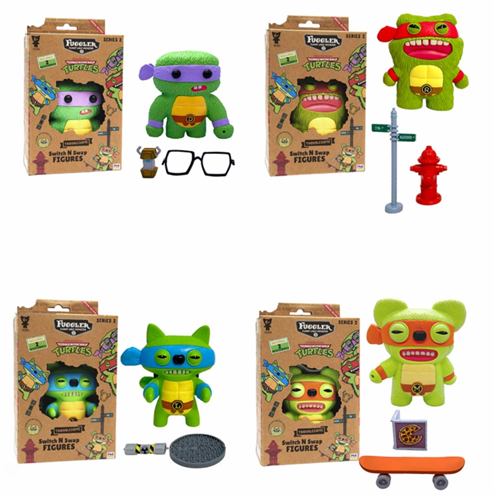 Fuggler x Teenage Mutant Ninja Turtles Switch and Swap Figure in Windo ...