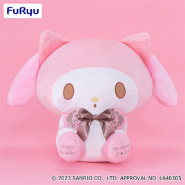 Sanrio Characters My Melody Peach Cat Cosplay Birthday Super BIG DX Plush-Japan Version