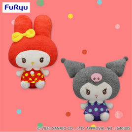 Sanrio Characters Retro BIG Plush Set - My Melody & Kuromi-Set of 2-Japan Version