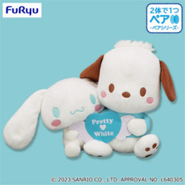 Sanrio Characters Pretty x White Pair Plush-Cinnamoroll& Pochacco -Japan Version