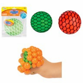 GS AMAZING SLIME SQUISH BALL in MESH NET-Original Color Asst-set of 12