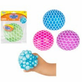 GS AMAZING SLIME SQUISHY BALL in MESH NET-Pearl Color Asst-Set of 12