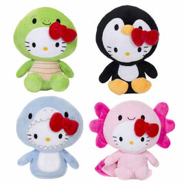 HELLO KITTY - 6 IN -4 ASSORTED SEA LIFE ANIMALS PLUSH-Set of 4
