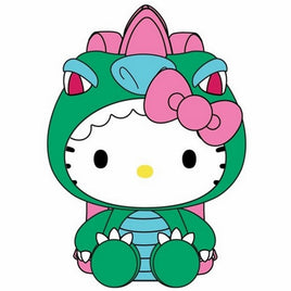HELLO KITTY IN GREEN DRAGON CUSTUME 15 INCH SITTING POSE PLUSH BACKPACK