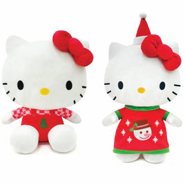 HELLO KITTY WITH PINE TREE AND WITH SNOWMAN LOGO OUTFIT Plush  Set-Set of 2