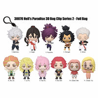 HELL'S PARADISE 3D FOAM KEYRING BLIND BAG ASST - SERIES 2-24pcs PDQ