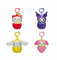 Hello Kitty® and Friends 4 Inch Clip-On Plush Asst-Fruit Theme-6pcs PDQ