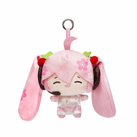 Hatsune Miku- Overjoyed Plush Keychain- Size M - Sakura Miku