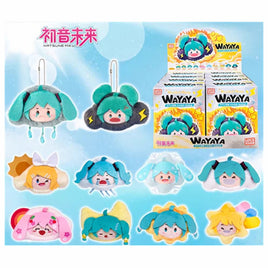 Hatsune Miku Weather & Moods Big Head Plush Keychain Blind Box Asst-8pcs PDQ