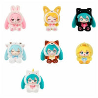 Hatsune Miku in Animal Outfits Vinyl Plush Doll Blind Box Asst-6pcs PDQ