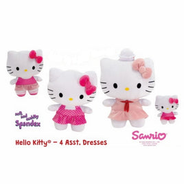 HELLO KITTY - 9 IN 4 ASST. DRESSES -BALLERINA, SAILOR, POLKA DOT & PINK PLUSH SET-Set of 4