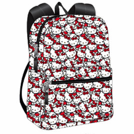 Hello Kitty All Over Print w/ Front Pocket 16 Inch Backpack