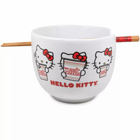 Hello Kitty Cup Noodle Japanese Ramen Bowl and Chopsticks Set