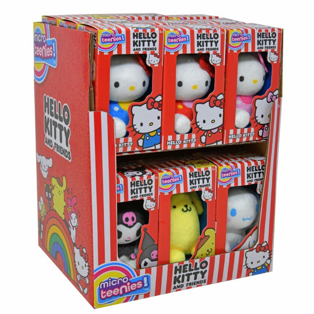 Hello Kitty & Friends Micro Teenies Plush Asst in Open Window Box