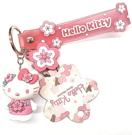 Hello Kitty Sakura 3D Foam Figural Keychain w/ Charm-Set of 10