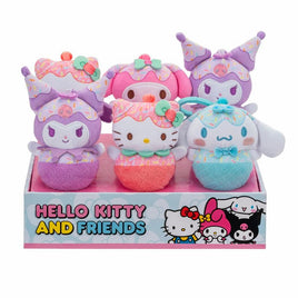 Hello Kitty and Friends 4 Inch Clip-On Plush Assortment-6pcs PDQ