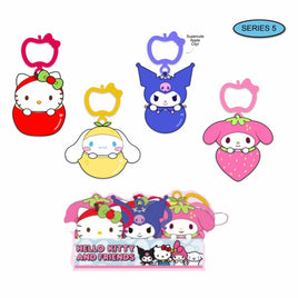 Hello Kitty® and Friends 4 Inch Clip-On Plush Asst-Fruit Theme-6pcs PDQ