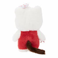 Hello Kitty x Monchhichi with Gingham Checkered Bib & Pacifier Plush Doll