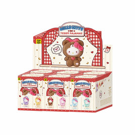 Hello Kitty Teddy Bear Pajamas Series Plush Pendant Blind Box -6pcs PDQ