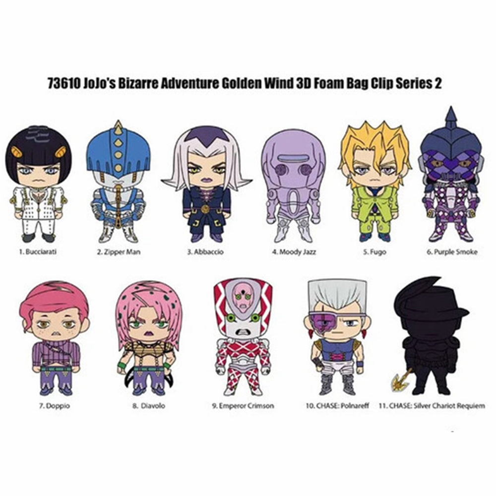 JOJO's Bizarre Adventure 3D Foam Keyring Blind Bag Asst-Ser 2