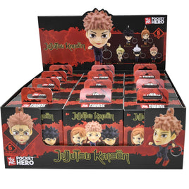 Jujutsu Kaisen Pocket HeroFigural Keychain Blind Box Asst- Series 1-12pcs PDQ