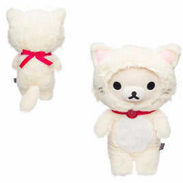 Korilakkuma San-X Original In A White Fluffy Cat Costume Medium Plush