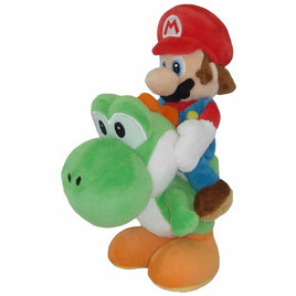 Mario Riding Yoshi 8" Plush-Sanei
