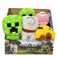 Minecraft 8 inch Basic Furry Plush Asst-6pcs PDQ