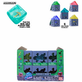 Minecraft Jelly Cube Squishy Toy Mystery Box Asst-12pcs PDQ