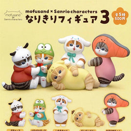 Mofusand×Sanrio Characters Cosplay Figure 3 Gashapon Asst-Set of 20(Bag)-Japan Imports