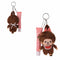 Monchhichi Lip Balm Plush Keychain - Pink