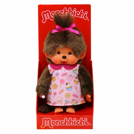 Monchhichi Pop N Candy Girl with Candy Dress 8 Inch Plush in Open Platform Box