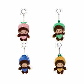 Monchhichi Baby Plush Keychain Blind Box Asst-Fruit Theme-Ser.1-8pcs PDQ