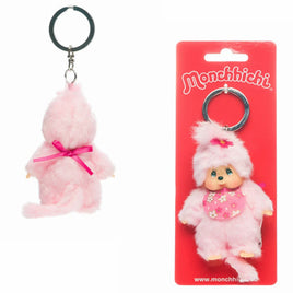 Monchhichi Classic Bebichhichi Cherry Blossom Plush Keychain