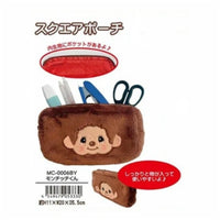 Monchhichi  Face Embroidery Patch Rectangle Shape Soft Pouch