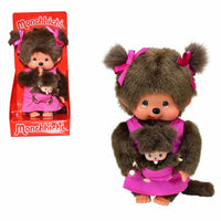 Monchhichi Mother Care Pink Plush with Baby Monchhichi