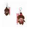 Monchhichi Lip Balm Plush Keychain - Pink