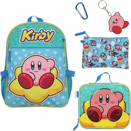 Nintendo Kirby 5 pcs Backpack Set with Detachable Lunch Bag